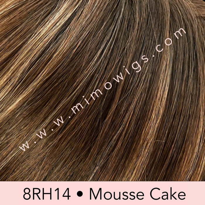 8RH14 • MOUSSE CAKE | Med Brown w/ 33% Med Natural Blonde Highlights
