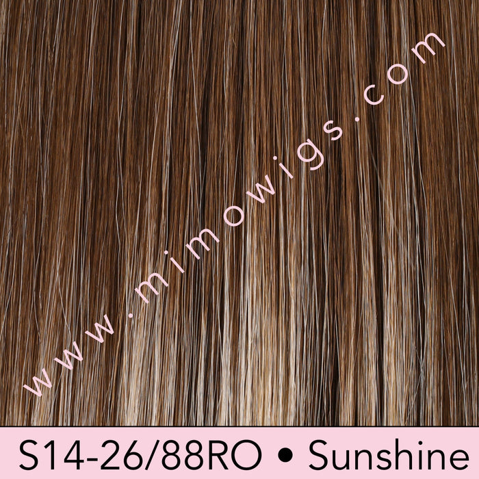 12FS12 • MALIBU BLONDE | Light Gold Brown, Light Natural Gold Blonde & Pale Natural Gold-Blonde Blend, Shaded with Light Gold Brown
